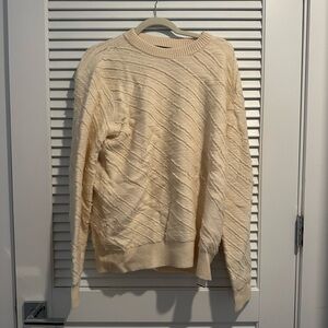 Proenza Schouler Cream Crew Neck Sweater
